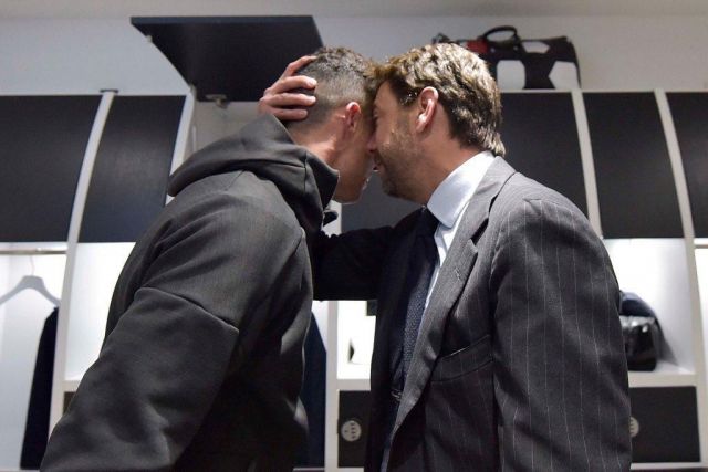 Andrea Agnelli and Cristiano Ronaldo