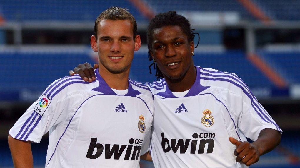 Wesley Sneijder and Royston Drenthe