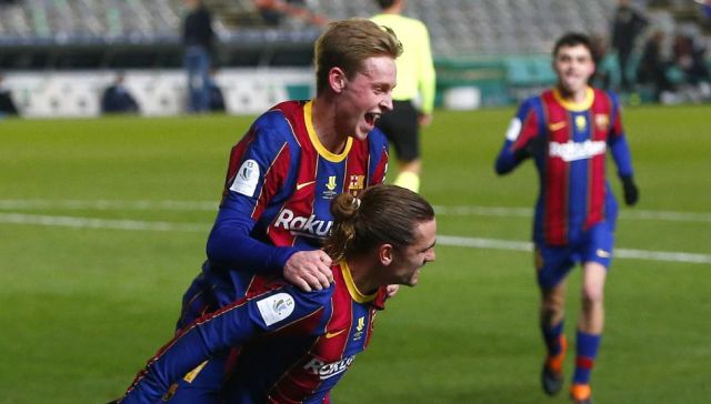 Frenkie de Jong y Antoine Griezmann