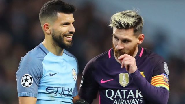 Sergio Aguero and Lionel Messi