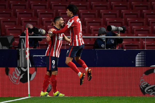 Atletico Madrid pair Luis Suarez and Joao Felix