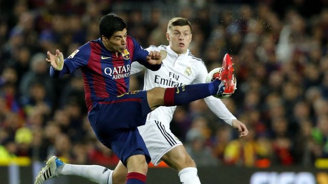 Luis Suarez and Toni Kroos