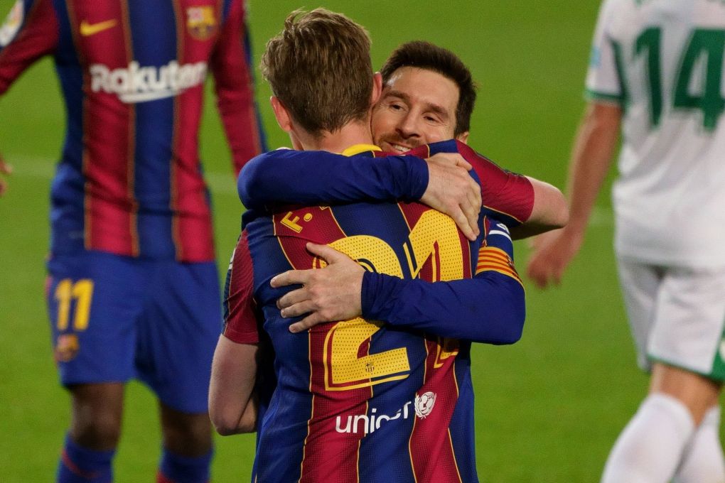 Lionel Messi and Frenkie de Jong