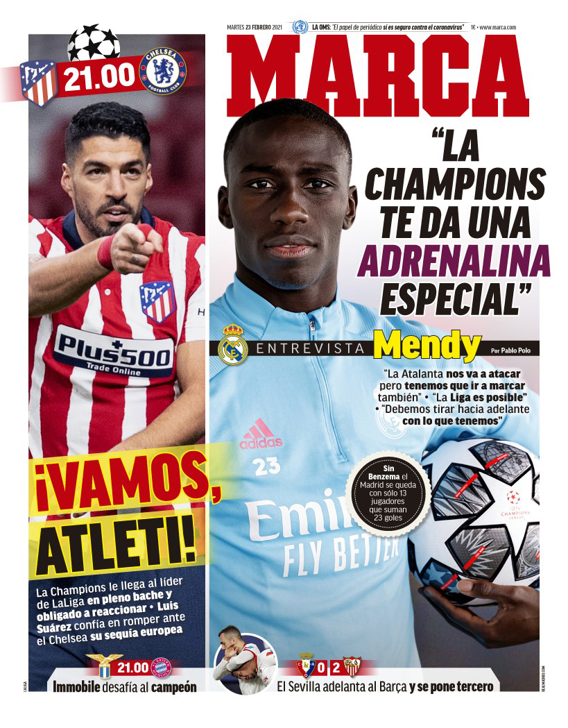 Today S Spanish Papers Atletico Madrid Set For Chelsea Showdown And Injury Hit Real Madrid Head To Atalanta Football Espana