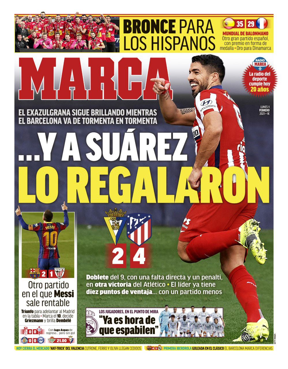 Today's Spanish Papers: Atletico Madrid aim for 100 point season and