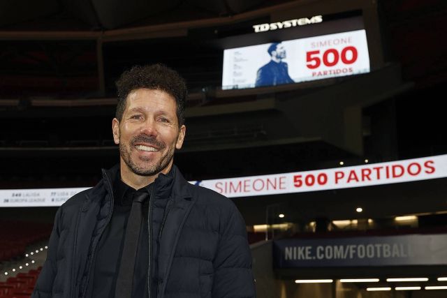 Diego Simeone, técnico del Atlético de Madrid