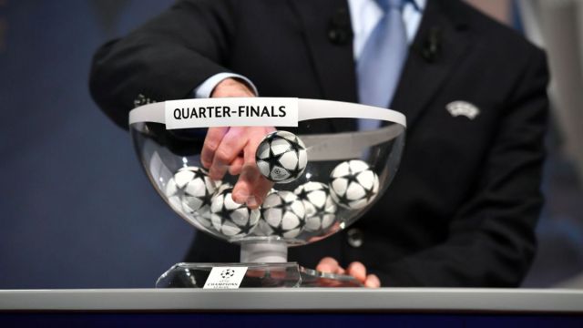 Champions League quarter final draw