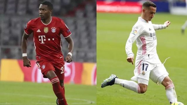 David Alaba and Lucas Vazquez