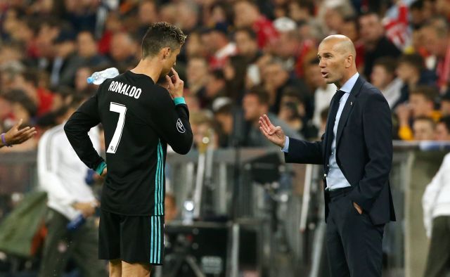 Cristiano Ronaldo and Zinedine Zidane