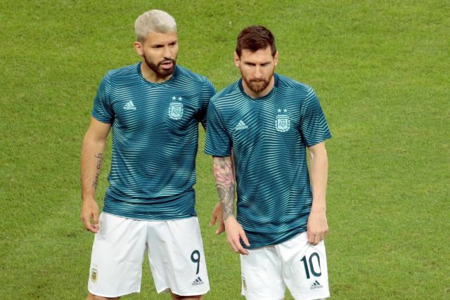 Sergio Aguero and Lionel Messi