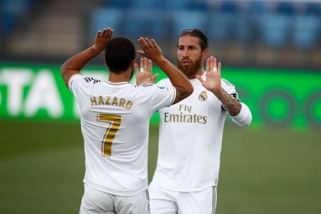Eden Hazard and Sergio Ramos, Real Madrid