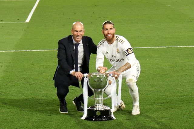 Zinedine Zidane and Sergio Ramos