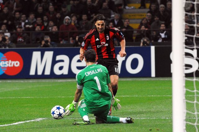 Iker Casillas and Zlatan Ibrahimovic