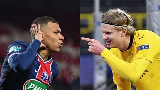 Kylian Mbappe and Erling Haaland