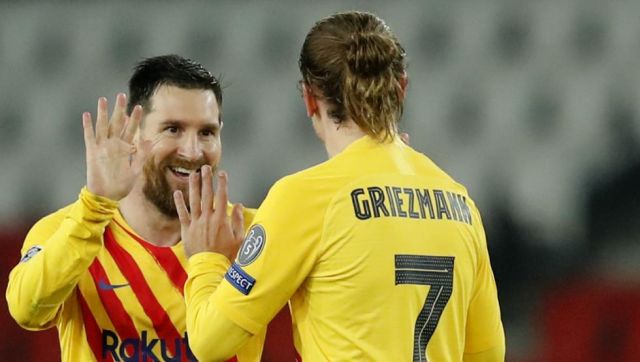 Lionel Messi and Antoine Griezmann