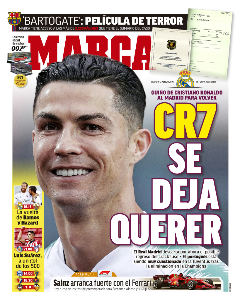 Today's Spanish Papers: Cristiano Ronaldo wants Real Madrid return and  Lionel Messi's contract latest at Barcelona - Football España