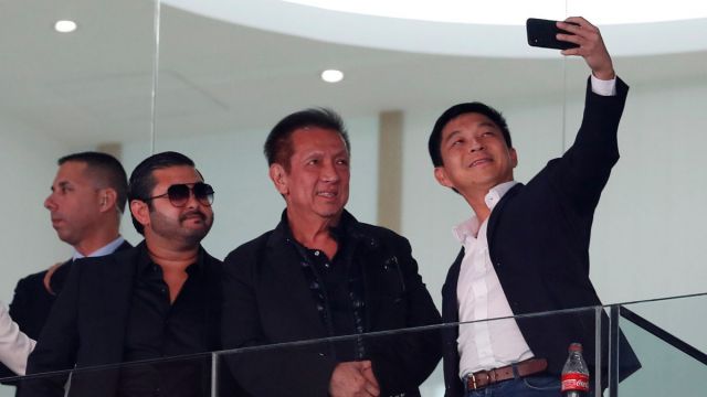The Prince of Johor with Peter Lim