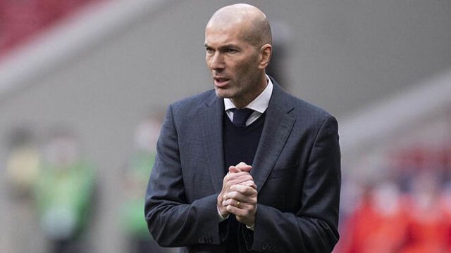 Real Madrid manager Zinedine Zidane