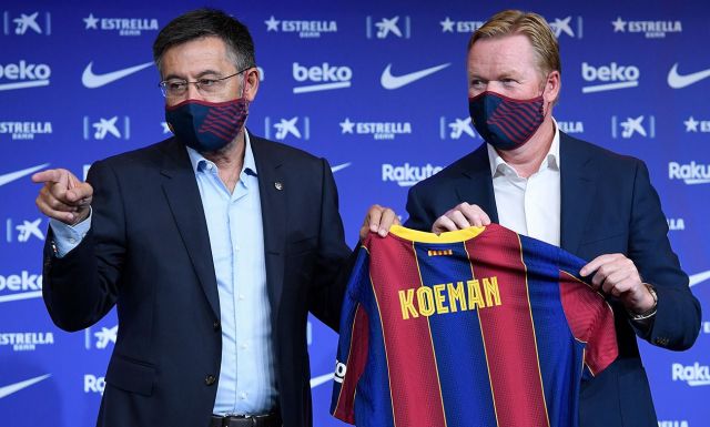 Josep Maria Bartomeu and Ronald Koeman