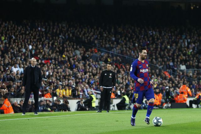 Zinedine Zidane and Lionel Messi