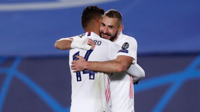 Casemiro and Karim Benzema