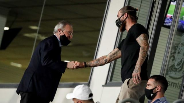 Florentino Perez and Sergio Ramos