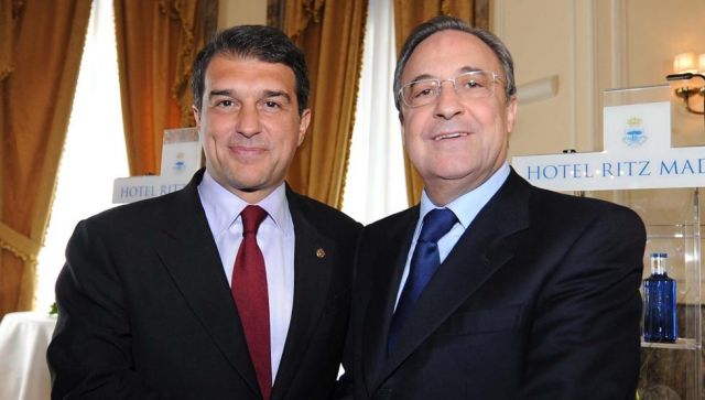 Joan Laporta and Florentino Perez