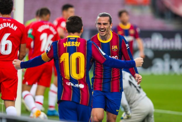 Lionel Messi and Antoine Griezmann