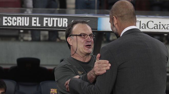 Marcelo Bielsa and Pep Guardiola