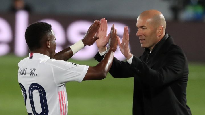 Vinicius Junior and Zinedine Zidane