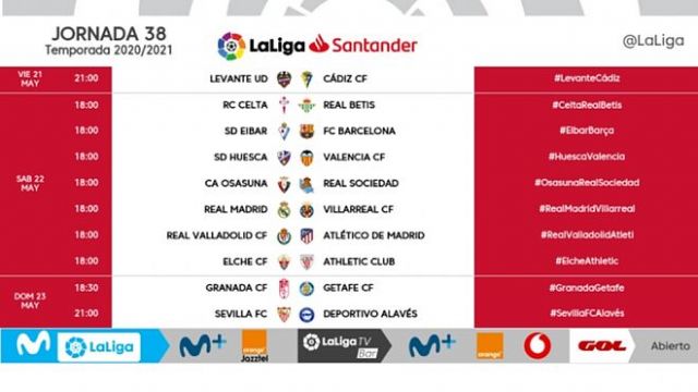 La liga store fixtures for today