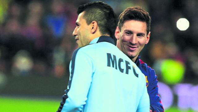 Sergio Aguero and Lionel Messi