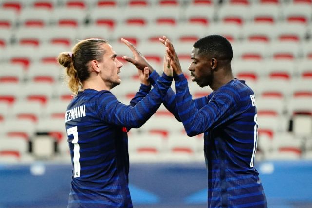 Antoine Griezmann and Ousmane Dembele