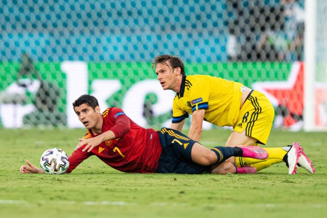 Alvaro Morata of Spain