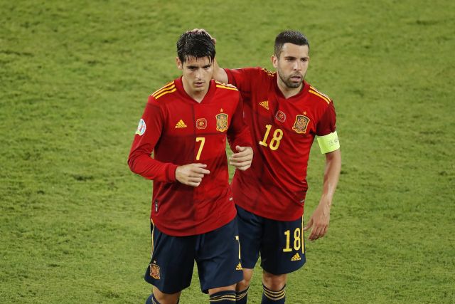 Alvaro Morata of Spain