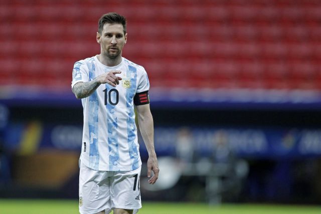 Lionel Messi of Argentina