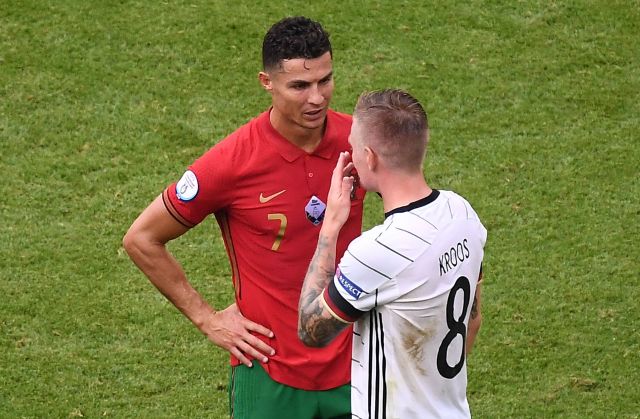 Cristiano Ronaldo and Toni Kroos