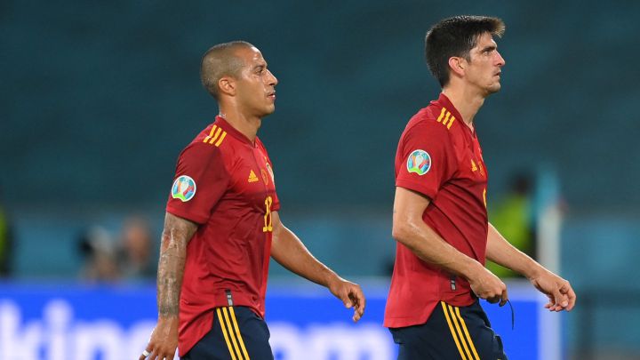 Thiago Alcantara and Gerard Moreno for Spain