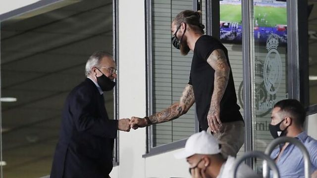 Florentino Perez and Sergio Ramos