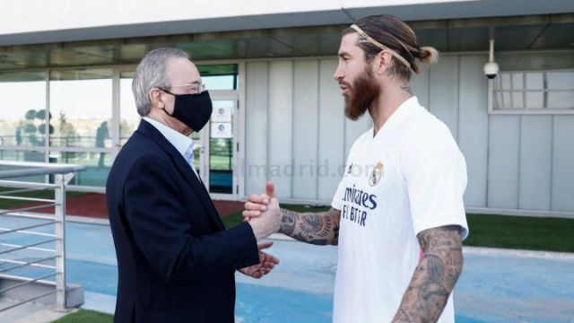 Florentino Perez and Sergio Ramos