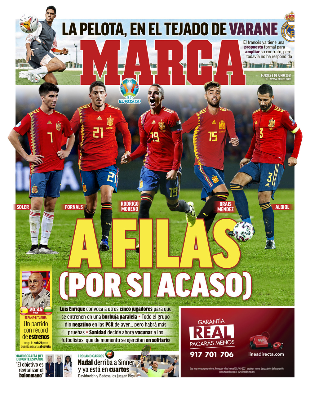 Today S Spanish Papers Luis Enrique Calls Up Reinforcements To His Spain Squad And Pep Guardiola Backs Barcelona Boss Ronald Koeman Football Espana