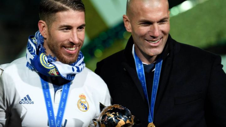 Sergio Ramos and Zinedine Zidane