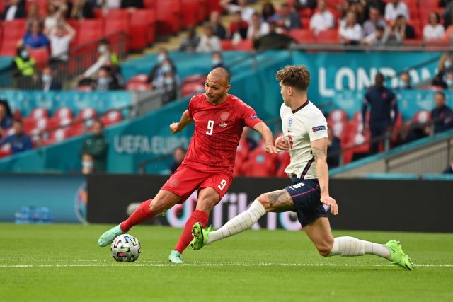 Martin Braithwaite of Denmark