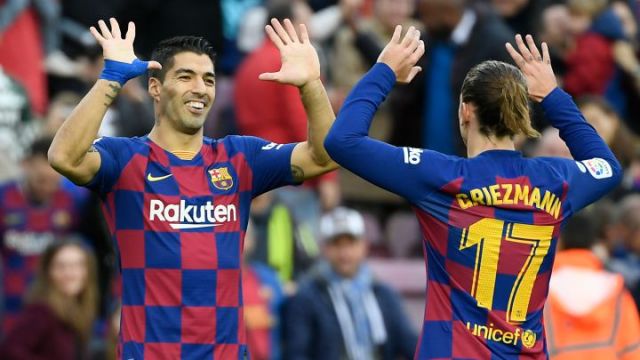 Luis Suarez and Antoine Griezmann