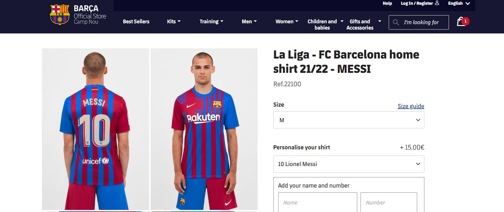 Lionel Messi shirts