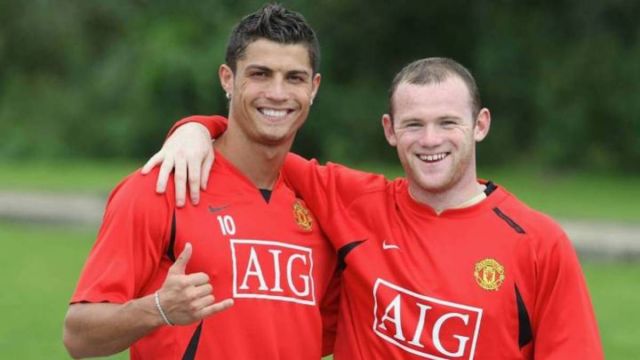 Cristiano Ronaldo and Wayne Rooney