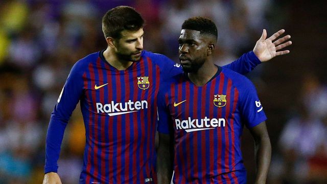 Gerard Pique and Samuel Umtiti