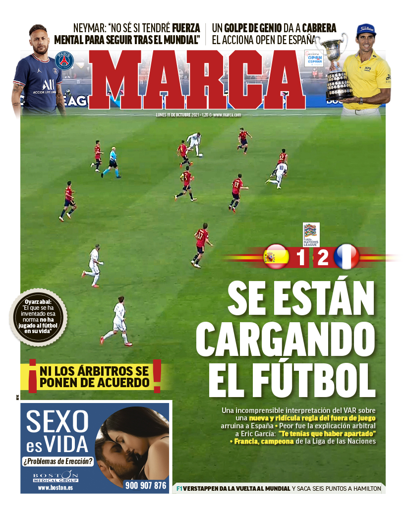 Todays Spanish Papers Spain lose to France in the UEFA Nations League final via Kylian Mbappes controversial late winner