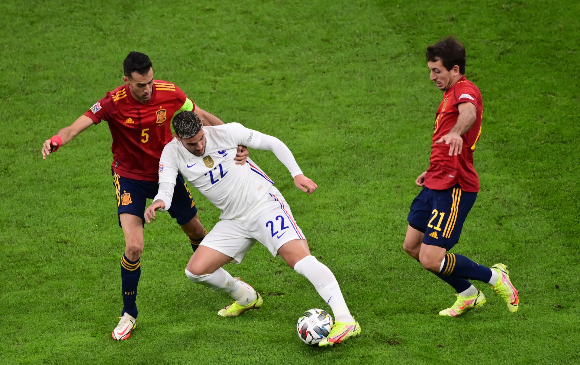 Spain v France level at the break in UEFA Nations League final - Football  Espana