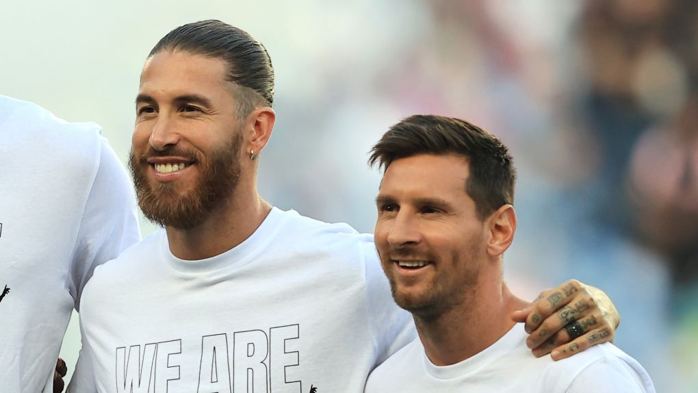 Sergio Ramos and Lionel Messi